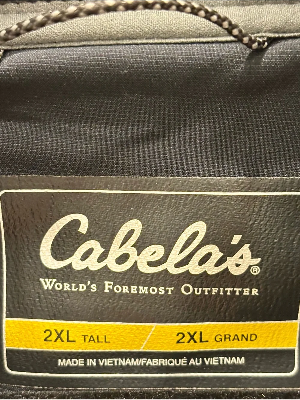 Cabela's Men's Dark Gray Windstopper Softshell Zip Jacket
